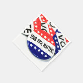 投票が重要な選挙区 スタンダードカクテルナプキン (角)