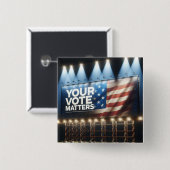 投票が重要ビルボード 缶バッジ (正面&裏面)