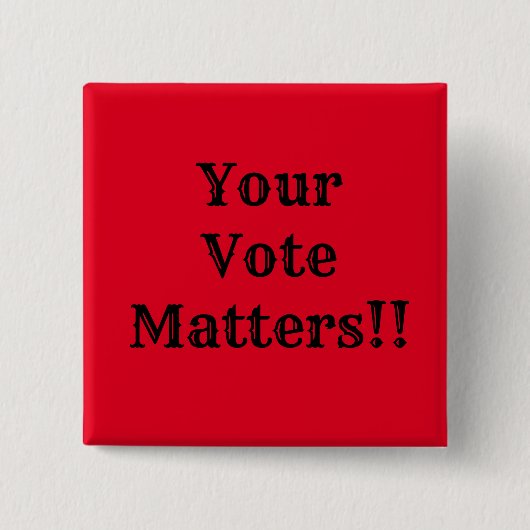 投票が重要!! 缶バッジ (正面)