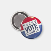 投票ごとに投票磁石が数えられる マグネット (正面/裏面)