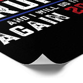 投票されたトランプと私は再びそれを行う2024 ポスター (角)