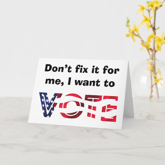 投票したい カード (黄色い花)