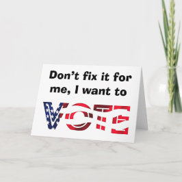 投票したい カード