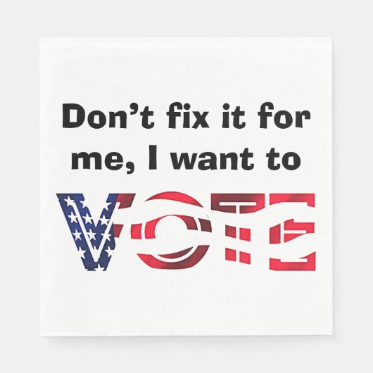 投票したい スタンダードランチョンナプキン (正面)