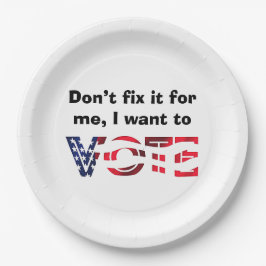 投票したい ペーパープレート