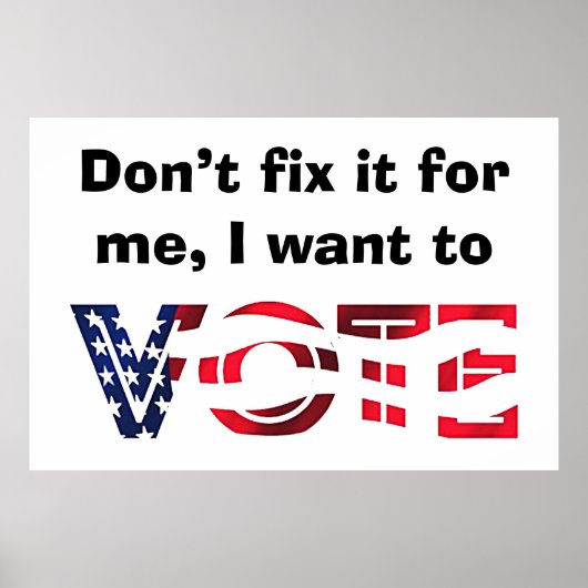 投票したい ポスター (正面)