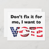 投票したい ポストカード (正面/裏面)