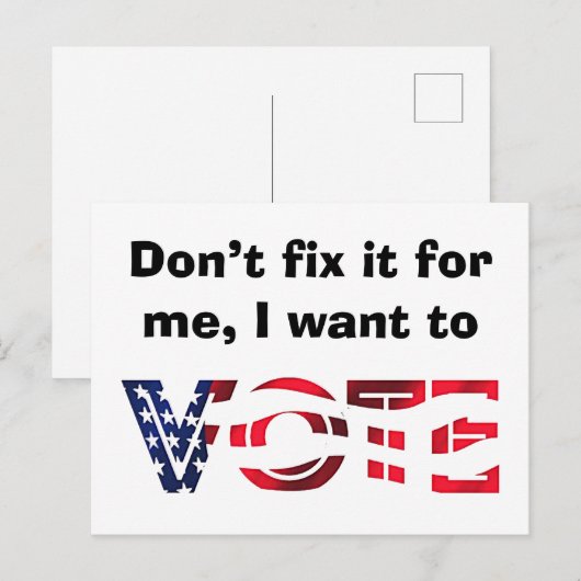 投票したい ポストカード (正面/裏面)