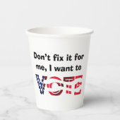 投票したい 紙コップ (正面)