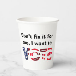 投票したい 紙コップ