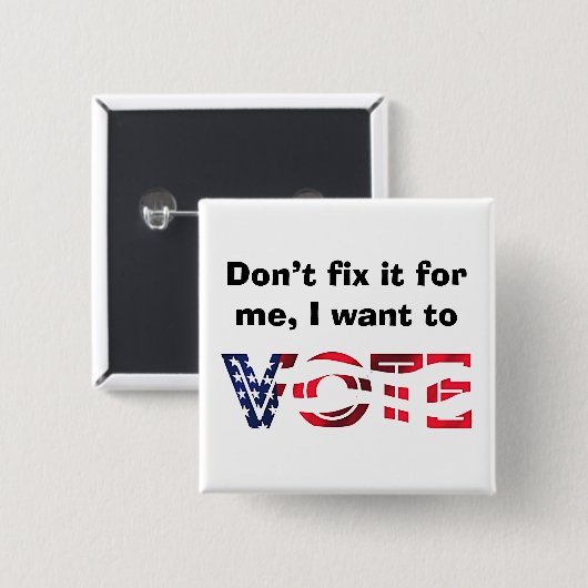 投票したい 缶バッジ (正面&裏面)