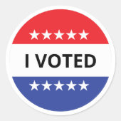 投票した ラウンドシール (正面)