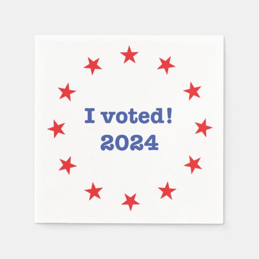 投票した！2024 スタンダードカクテルナプキン (正面)