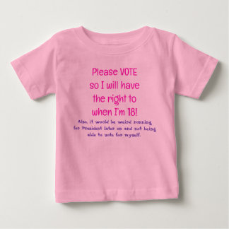 投票して私が ベビーTシャツ