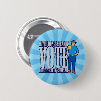 投票しない文句を言わない 缶バッジ