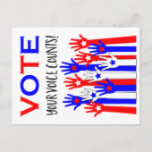 投票しよう！あなたの声は重要です！ ポストカード (正面)