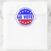 「投票しろ!すべての投票数 – やる気を起こさせる ラウンドシール (バッグ)