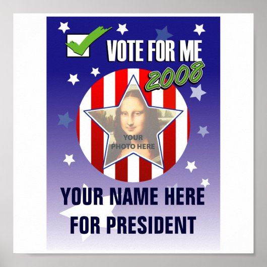投票しろ！2008大統領の年選挙ポスター ポスター (正面)