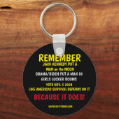 投票することを忘れない キーホルダー (正面)