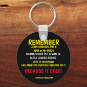 投票することを忘れない キーホルダー (正面)