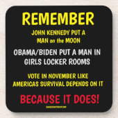 投票することを忘れない コースター (正面)