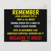 投票することを忘れない シーズンポストカード (正面)