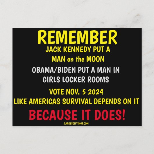 投票することを忘れない シーズンポストカード (正面)