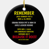 投票することを忘れない セラミックオーナメント (裏面)