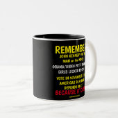 投票することを忘れない ツートーンマグカップ (正面右)