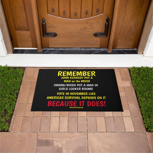 投票することを忘れない ドアマット (室外)
