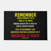 投票することを忘れない ドアマット (正面)