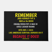 投票することを忘れない ドアマット (正面)