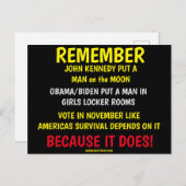 投票することを忘れない ポストカード (正面/裏面)