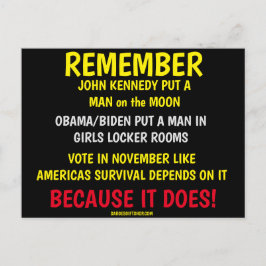 投票することを忘れない ポストカード