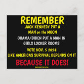 投票することを忘れない ポストカード (正面)