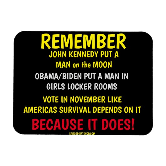 投票することを忘れない マグネット (横)