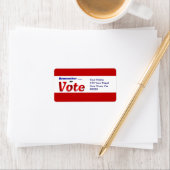 投票することを忘れない ラベル (インサイチュ)