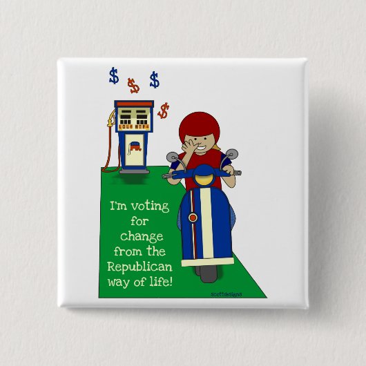 投票するためにScoot 缶バッジ (正面)