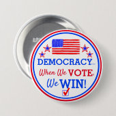 投票すると…カマラハリス選挙ボタンに勝つ 缶バッジ (正面&裏面)
