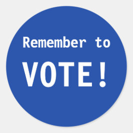 投票するのを忘れないで！シール ラウンドシール
