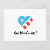 投票する権利はあなたにもあるよ ポストカード (正面)