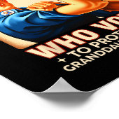 投票する祖母の力を過小評価する ポスター (角)