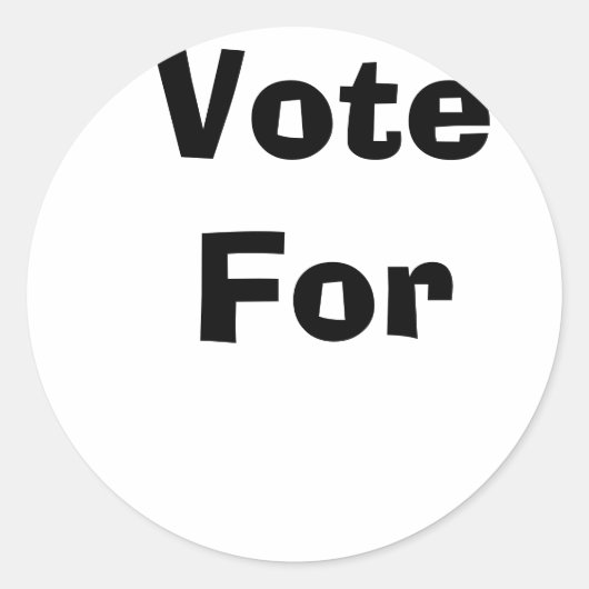 投票する ラウンドシール (正面)