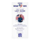 投票する VOTAR VOTE スペイン語 英語 バイリンガル 政治 ラックカード (裏面)