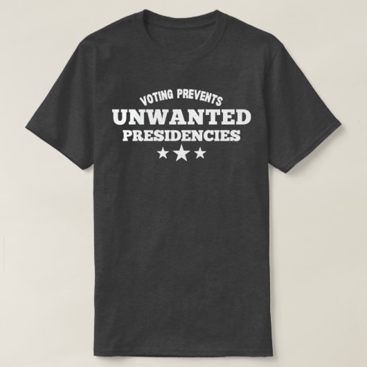 投票で不要な社長を防ぐTシャツ1 Tシャツ (デザイン正面)