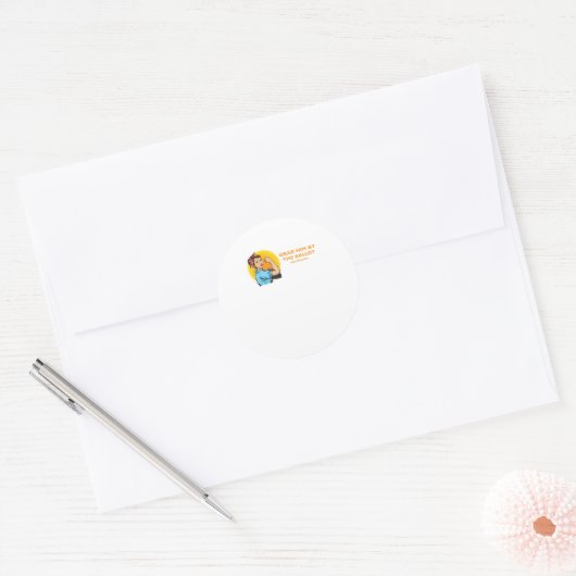 投票で彼を捕まえる ラウンドシール (封筒)