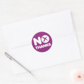 投票なし感謝していステッカースコットランド独立 ラウンドシール (封筒)