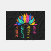 投票によってヒマワリの不要な大統領を防ぐ フリースブランケット (正面(横))