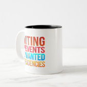 投票によって不要な大統領の選挙を防ぐ ツートーンマグカップ (正面左)