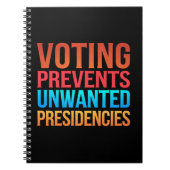 投票によって不要な大統領の選挙を防ぐ ノートブック (正面)